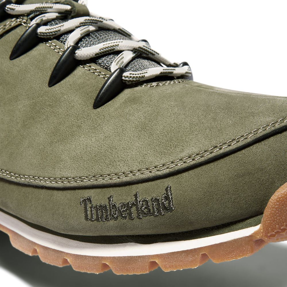 Timberland Mens Hiker Boots Euro Sprint Mid - Olive - India SE9170452